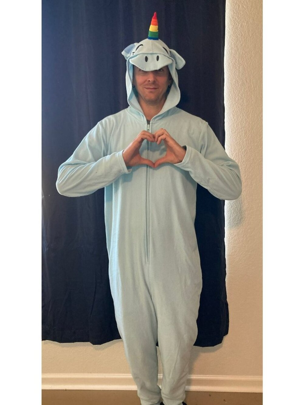 Under Disguise Unicorn Unicorn Costume Pajamas  Unicorn Size Adult M/L Unisex